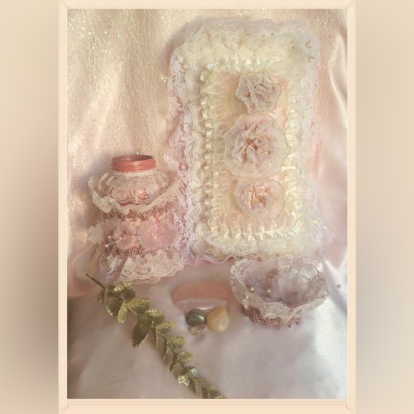 Hand Crafted The Burlesque Dancer Gypsy Jar Shabby Chic - Picture 3 of 8